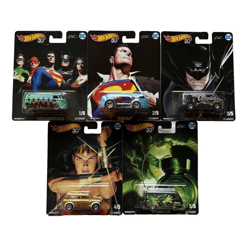 Hot Wheels 2017 DC‎ Comics Complete Set Factory Sealed